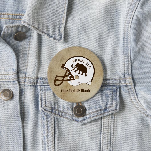 Universiteit van Beringia Football Ronde Button 7,6 Cm (In situ)