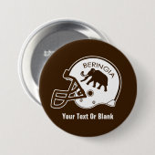 Universiteit van Beringia Football Ronde Button 7,6 Cm (Voorkant /achterkant)