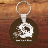 Universiteit van Beringia Football Sleutelhanger (Voorkant)