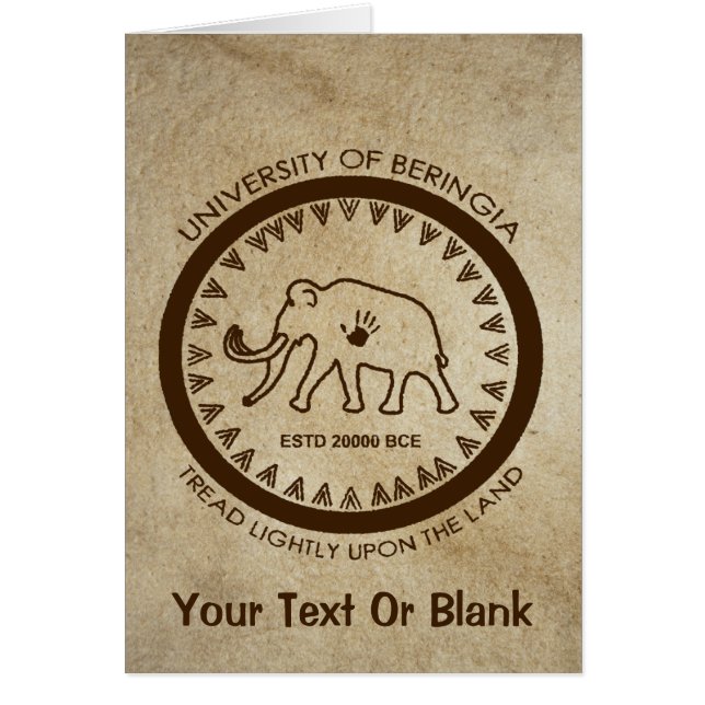 Universiteit van Beringia Mammoth (Voorkant)