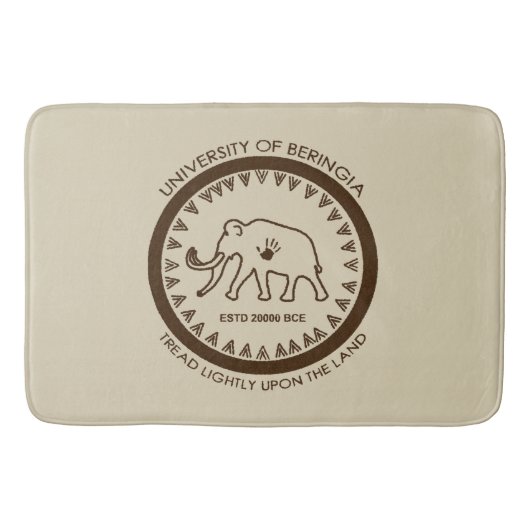 Universiteit van Beringia Mammoth Badmat (Voorkant)
