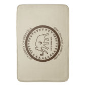 Universiteit van Beringia Mammoth Badmat (Voorkant Verticaal)