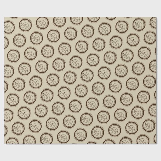 Universiteit van Beringia Mammoth Cadeaupapier (Vlak)