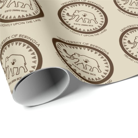Universiteit van Beringia Mammoth Cadeaupapier (Rol Hoek)