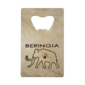 Universiteit van Beringia Mammoth Creditkaart Flessenopener (Voorkant)