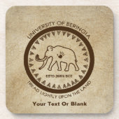 Universiteit van Beringia Mammoth Drankjes Onderzetter (Voorkant)