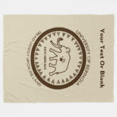 Universiteit van Beringia Mammoth Fleece Deken (Voorkant (Horizontaal))