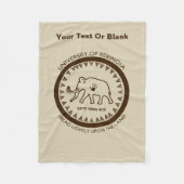 Universiteit van Beringia Mammoth Fleece Deken (Voorkant)