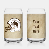 Universiteit van Beringia Mammoth Helmet Blikvorm Glas (Voorkant)