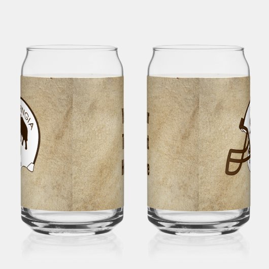 Universiteit van Beringia Mammoth Helmet Blikvorm Glas (Links)