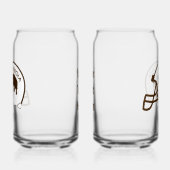 Universiteit van Beringia Mammoth Helmet Blikvorm Glas (Links)