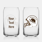 Universiteit van Beringia Mammoth Helmet Blikvorm Glas (Achterkant)