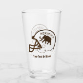 Universiteit van Beringia Mammoth Helmet Glas (Achterkant)