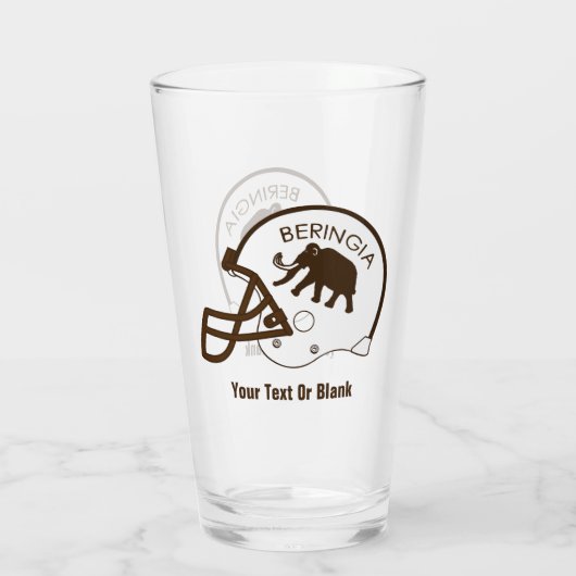 Universiteit van Beringia Mammoth Helmet Glas (Achterkant)