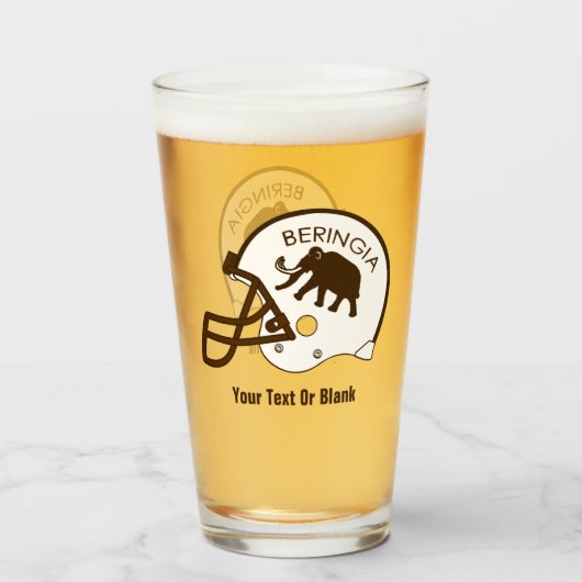 Universiteit van Beringia Mammoth Helmet Glas (Voorkant gevuld)