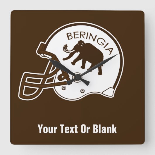 Universiteit van Beringia Mammoth Helmet Vierkante Klok (Voorkant)