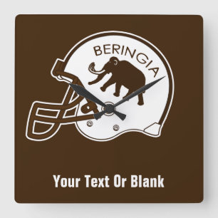 Universiteit van Beringia Mammoth Helmet Vierkante Klok