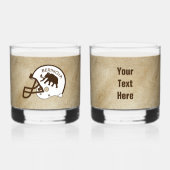 Universiteit van Beringia Mammoth Helmet Whisky Glas (Voorkant)