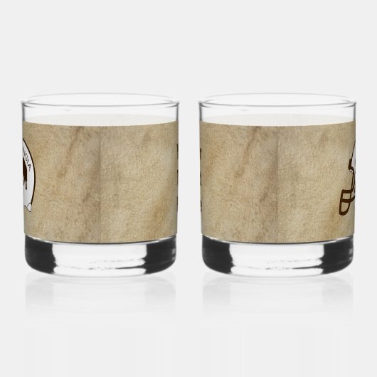 Universiteit van Beringia Mammoth Helmet Whisky Glas (Links)