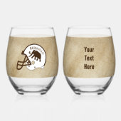 Universiteit van Beringia Mammoth Helmet Wijnglas Zonder Voet (Voorkant)