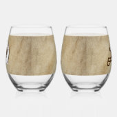 Universiteit van Beringia Mammoth Helmet Wijnglas Zonder Voet (Links)