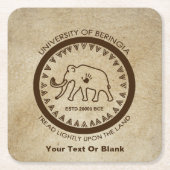 Universiteit van Beringia Mammoth Kartonnen Onderzetters (Voorkant)