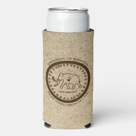 Universiteit van Beringia Mammoth Koelbox Seltzer Blikjeskoeler (Seltzer Voorkant)