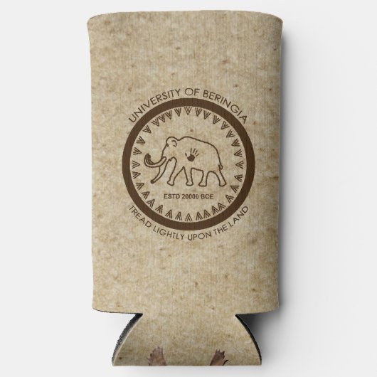 Universiteit van Beringia Mammoth Koelbox Seltzer Blikjeskoeler (Voorkant)