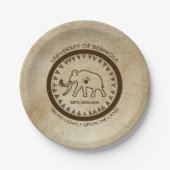 Universiteit van Beringia Mammoth Papieren Bordje (Voorkant)