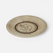 Universiteit van Beringia Mammoth Papieren Bordje (Gekanteld)