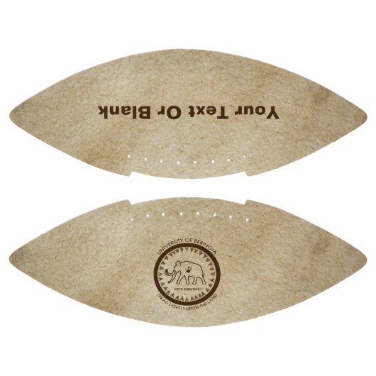 Universiteit van Beringia Mammoth Seal American Football (Panelen)