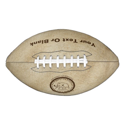 Universiteit van Beringia Mammoth Seal American Football (Voorkant)