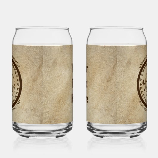 Universiteit van Beringia Mammoth Seal Blikvorm Glas (Links)