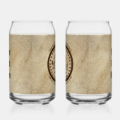 Universiteit van Beringia Mammoth Seal Blikvorm Glas (Rechts)