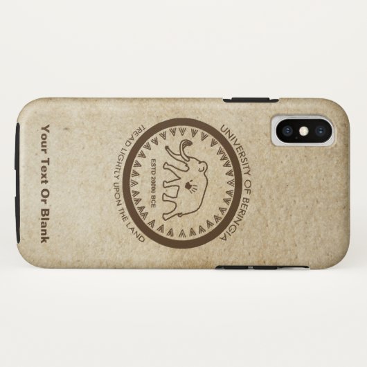 Universiteit van Beringia Mammoth Seal Case-Mate iPhone Case (Achterkant (horizontaal))