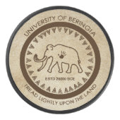 Universiteit van Beringia Mammoth Seal Hockey Puck (Voorkant)