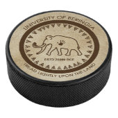 Universiteit van Beringia Mammoth Seal Hockey Puck (3/4)