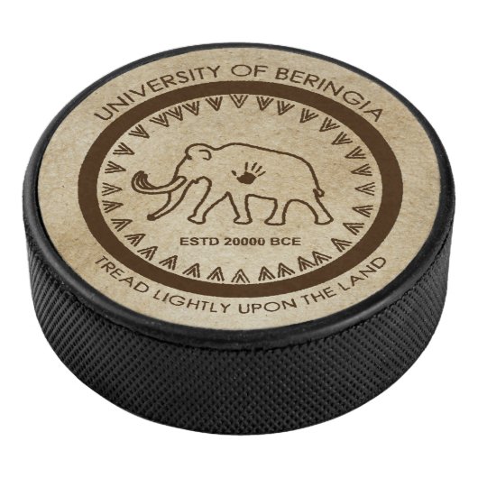 Universiteit van Beringia Mammoth Seal Hockey Puck (3/4)