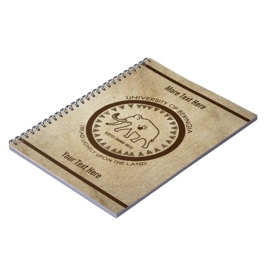 Universiteit van Beringia Mammoth Seal Notitieboek (Linkerzijde)