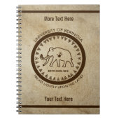 Universiteit van Beringia Mammoth Seal Notitieboek (Voorkant)