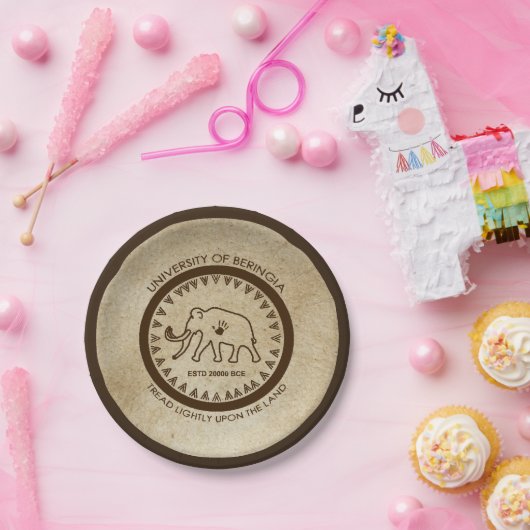 Universiteit van Beringia Mammoth Seal Papieren Bordje (Feest)