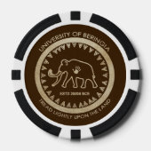 Universiteit van Beringia Mammoth Seal Poker Chips (Voorkant)