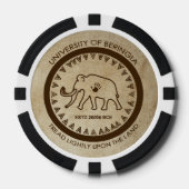 Universiteit van Beringia Mammoth Seal Poker Chips (Voorkant)
