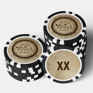 Universiteit van Beringia Mammoth Seal Poker Chips