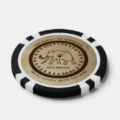 Universiteit van Beringia Mammoth Seal Poker Chips (Enkel)