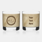 Universiteit van Beringia Mammoth Seal Whisky Glas (Voorkant)