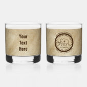 Universiteit van Beringia Mammoth Seal Whisky Glas (Achterkant)