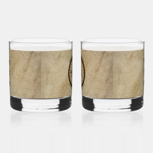 Universiteit van Beringia Mammoth Seal Whisky Glas (Rechts)