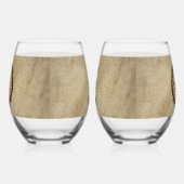 Universiteit van Beringia Mammoth Seal Wijnglas Zonder Voet (Links)