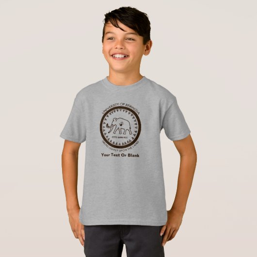 Universiteit van Beringia Mammoth T-shirt (Voorkant volledig)